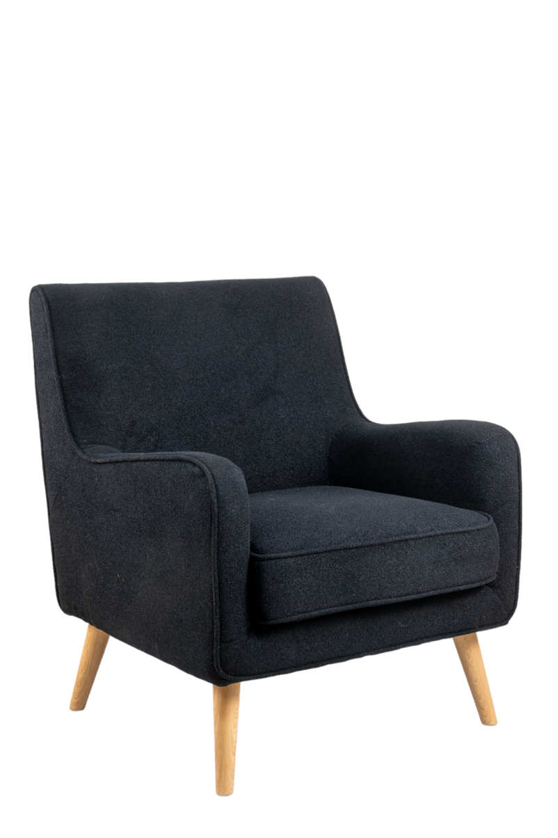 ZEN COLLECTION Πολυθρόνα Υφασμάτινη Μαύρη 70,5x80x88,5εκ. Zen Collection 24.34.50229 (Χρώμα: Μαύρο) - ZEN COLLECTION - 24.34.50229