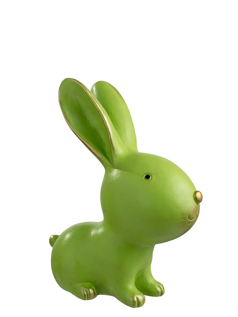 Διακοσμητικός Πασχαλινός Λαγός Polyester Πράσινος 16,5x8x21εκ. Zen Collection 26.7.52599 (Υλικό: Polyester, Χρώμα: Πράσινο ) - ZEN COLLECTION - 26.7.52599