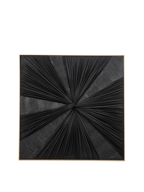 Πίνακας Σε Καμβά Με Κορνίζα & Ύφασμα Μαύρο 82x4,5x82εκ. Zen Collection 25.60.52234 (Ύφασμα: Καμβάς, Χρώμα: Μαύρο) - ZEN COLLECTION - 25.60.52234