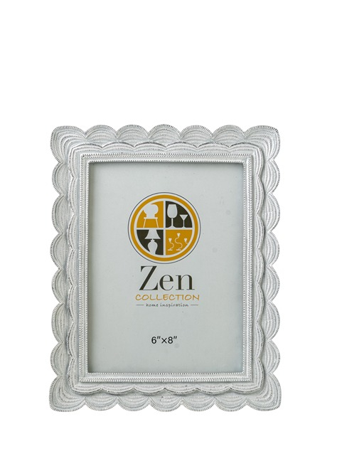 ZEN COLLECTION - ΣΗΜΑΝΤΙΚΟ: Σε περίπτωση διαφοράς τιμής από το κατάστημα ισχύει παντα και μόνο η τιμή του καταστήματος Κορνίζα Polyester Λευκή-Ασημί 15x20εκ. Zen Collection 2