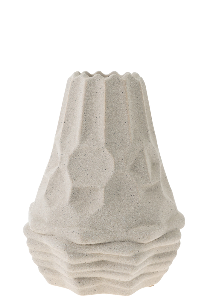 Διακοσμητικά Επιτραπέζια 24home - ΣΗΜΑΝΤΙΚΟ: Σε περίπτωση διαφοράς τιμής από το κατάστημα ισχύει παντα και μόνο η τιμή του καταστήματος Βάζο Κεραμικό Μπεζ 15,3x20,5εκ. Zen Collection 24.19.50