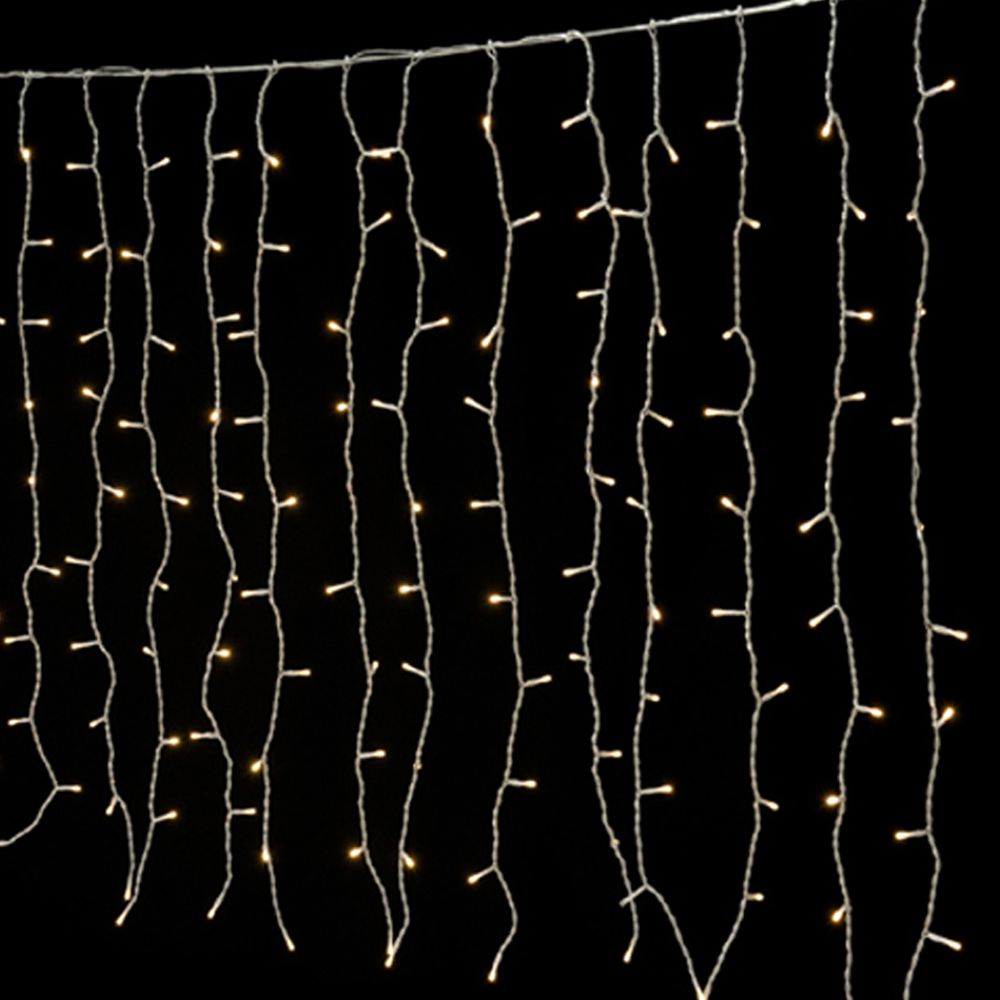 Χριστουγεννιάτικα είδη 24home - ΣΗΜΑΝΤΙΚΟ: Σε περίπτωση διαφοράς τιμής από το κατάστημα ισχύει παντα και μόνο η τιμή του καταστήματος Λαμπάκια Κουρτίνα 144 led Σταθερό Λευκό Φως 1,20x1,20μ.