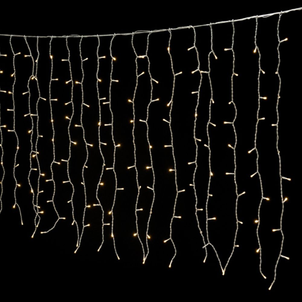 Λαμπάκια Κουρτίνα 200 led Σταθερό Λευκό Φως 2x1μ. iliad