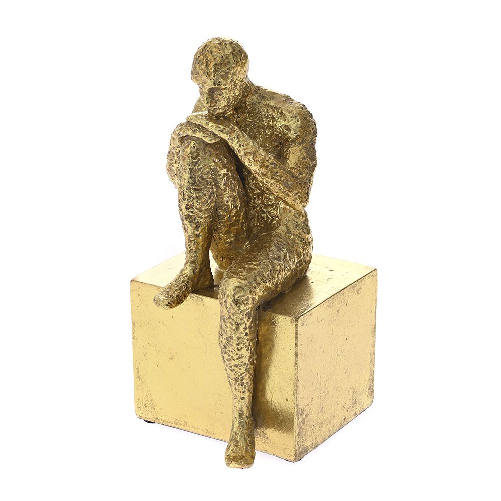 Iliadis - ΣΗΜΑΝΤΙΚΟ: Σε περίπτωση διαφοράς τιμής από το κατάστημα ισχύει παντα και μόνο η τιμή του καταστήματος Διακοσμητική Επιτραπέζια Ανδρική Φιγούρα Polyresin Χρυσ