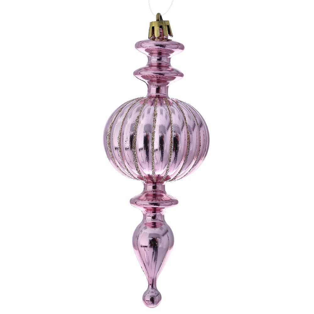 Σετ Χριστουγεννιάτικα Στολίδια 4τμχ Πλαστικά Ροζ iliadi