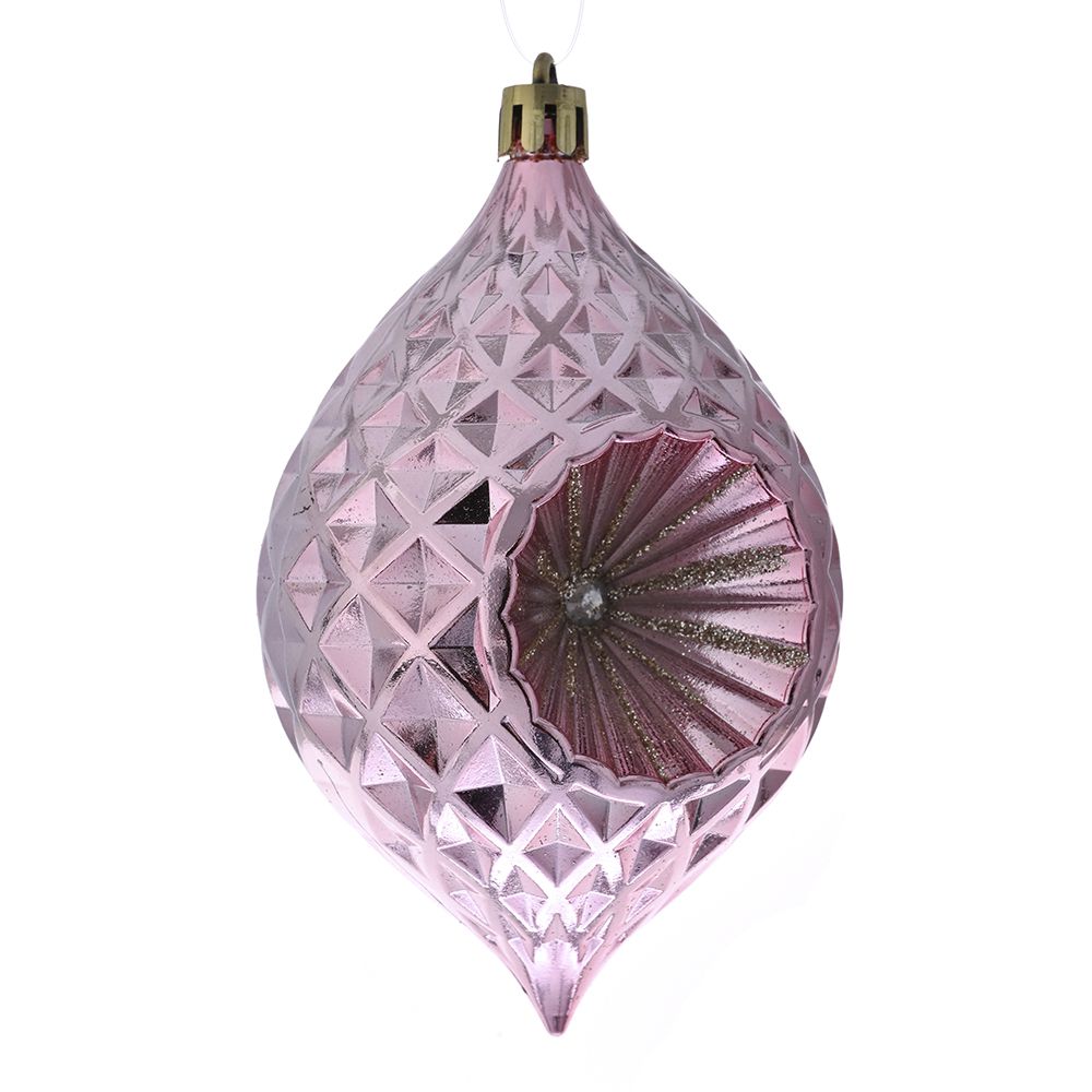 Σετ Χριστουγεννιάτικα Στολίδια 4τμχ Πλαστικά Ροζ iliadi