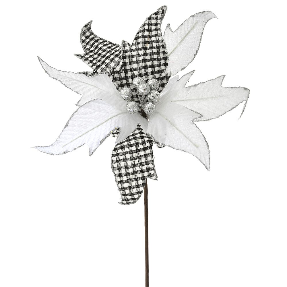 Χριστουγεννιάτικα είδη 24home - ΣΗΜΑΝΤΙΚΟ: Σε περίπτωση διαφοράς τιμής από το κατάστημα ισχύει παντα και μόνο η τιμή του καταστήματος Χριστουγεννιάτικο Αλεξανδρινό Λευκό-Μαύρο iliadis 50εκ.