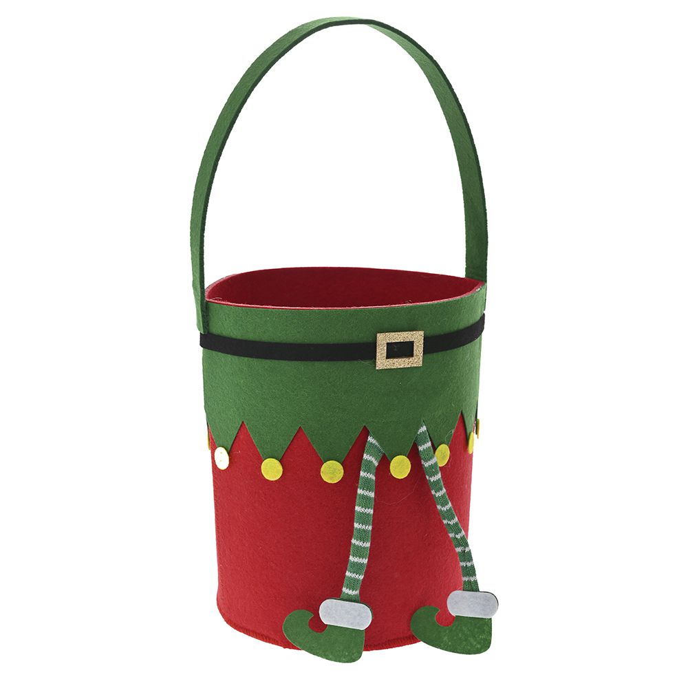 Iliadis - ΣΗΜΑΝΤΙΚΟ: Σε περίπτωση διαφοράς τιμής από το κατάστημα ισχύει παντα και μόνο η τιμή του καταστήματος Χριστουγεννιάτικο Διακοσμητικό Καλάθι Τσόχινο Ξωτικό il