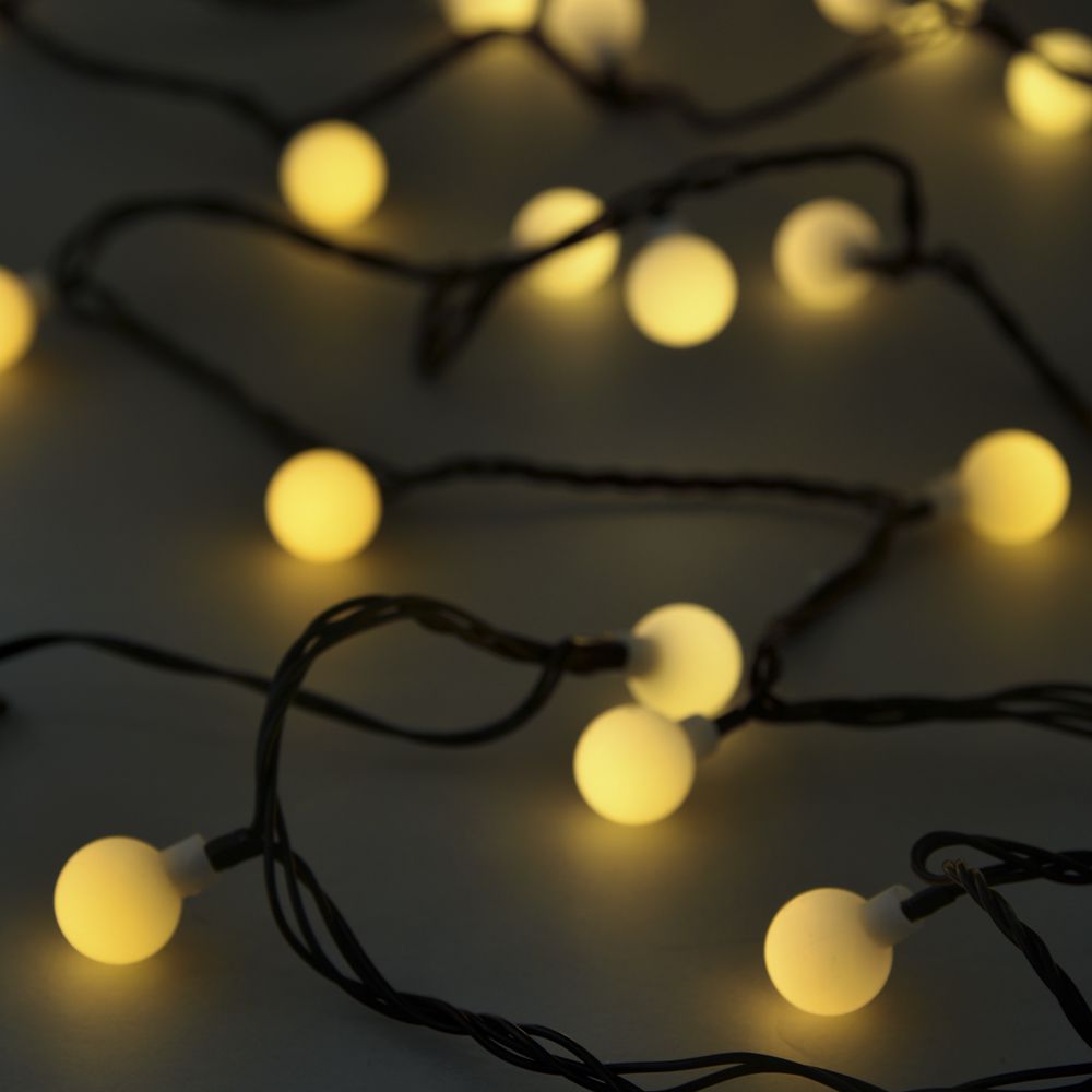 Iliadis Λαμπάκια Μπάλες 40 Led Λευκό Σταθερό Επεκτεινόμενο 4μ. iliadis 55498 - Iliadis - il_55498