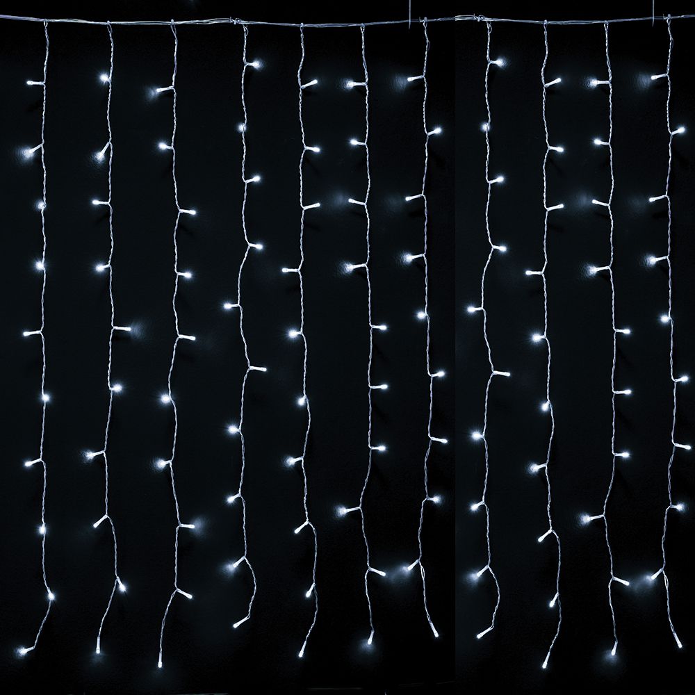 Χριστουγεννιάτικα είδη 24home - ΣΗΜΑΝΤΙΚΟ: Σε περίπτωση διαφοράς τιμής από το κατάστημα ισχύει παντα και μόνο η τιμή του καταστήματος Λαμπάκια Κουρτίνα 200 led Σταθερό Ψυχρό Λευκό Φως 2x1μ.