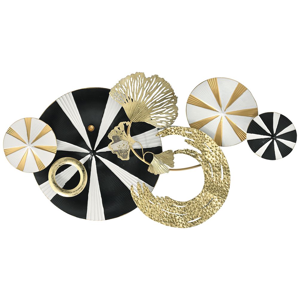 Διακοσμητικό Τοίχου Μεταλλικό Χρυσό-Μαύρο iliadis 91×50εκ. 81220 (Υλικό: Μεταλλικό, Χρώμα: Μαύρο) – Iliadis – il_81220