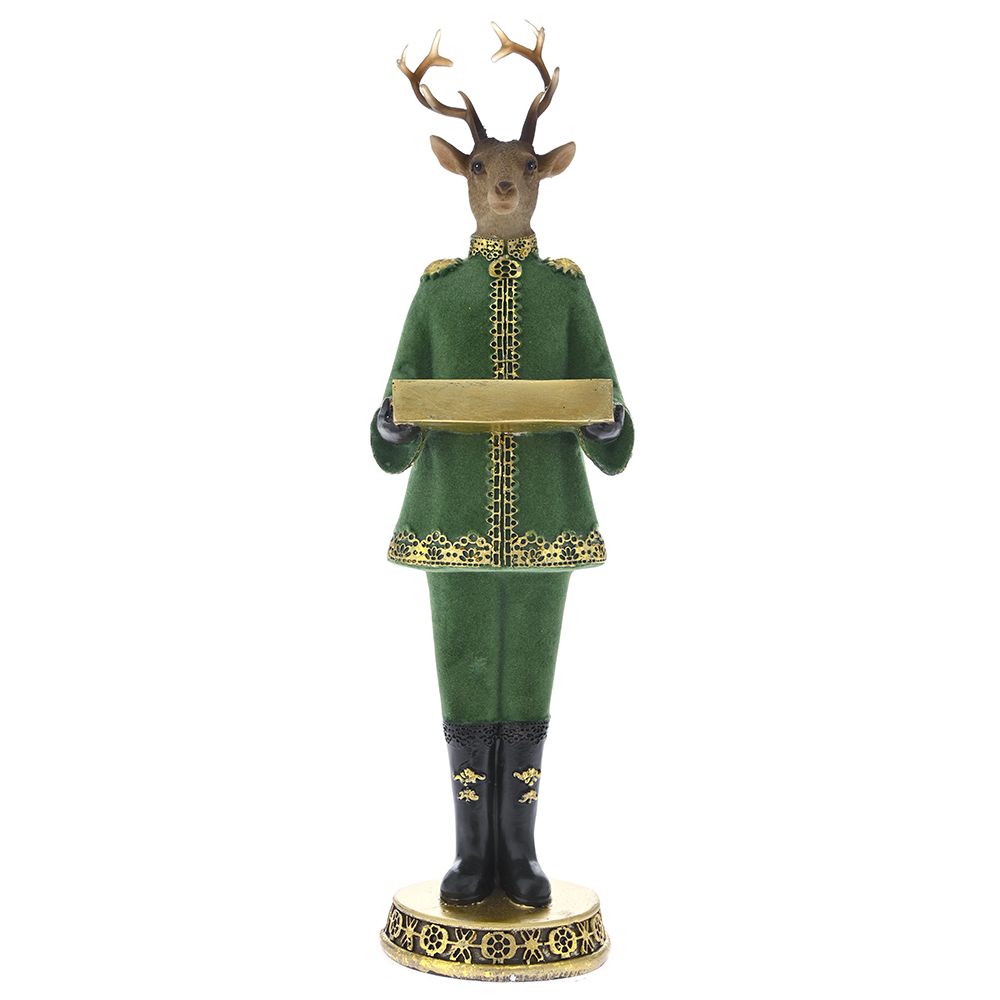 Χριστουγεννιάτικος Διακοσμητικός Τάρανδος Polyresin Πρά