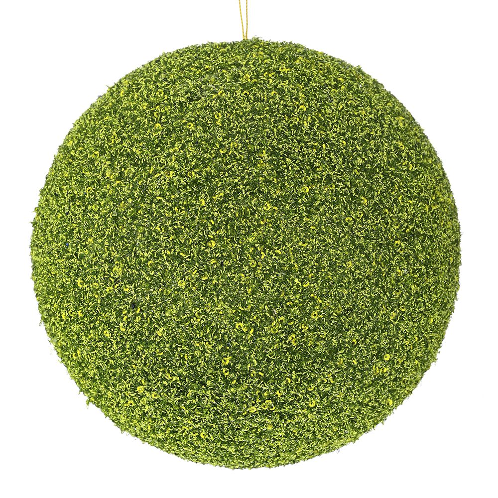 Χριστουγεννιάτικη Μπάλα Polyfoam Λαχανί Glitter 20εκ. i