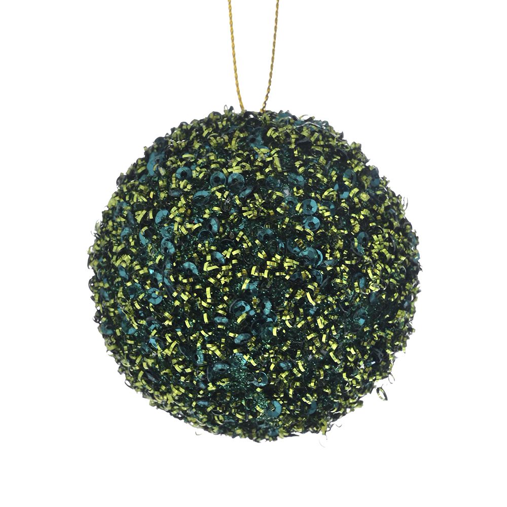 Iliadis - ΣΗΜΑΝΤΙΚΟ: Σε περίπτωση διαφοράς τιμής από το κατάστημα ισχύει παντα και μόνο η τιμή του καταστήματος Χριστουγεννιάτικη Μπάλα Polyfoam Σμαραγδί Glitter 6εκ.