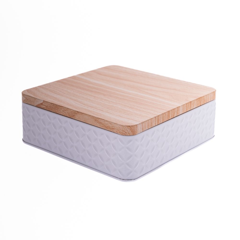 Iliadis Κουτί Μεταλλικό Λευκό 17x17x6εκ. iliadis 84439 (Υλικό: Μεταλλικό, Χρώμα: Λευκό) - Iliadis - il_84439