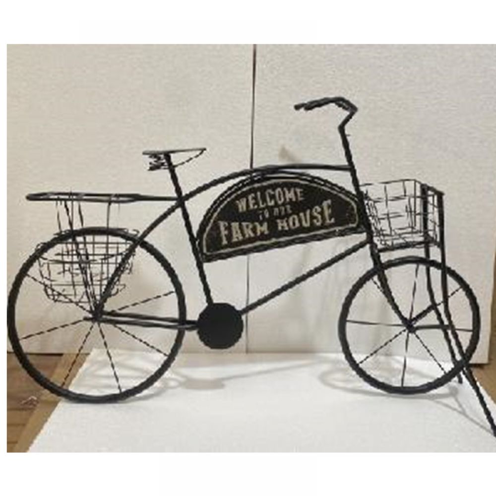 Διακοσμητικό Ποδήλατο Μεταλλικό Μαύρο iliadis 134x32x85εκ. 85059 (Υλικό: Μεταλλικό, Χρώμα: Μαύρο) – Iliadis – il_85059