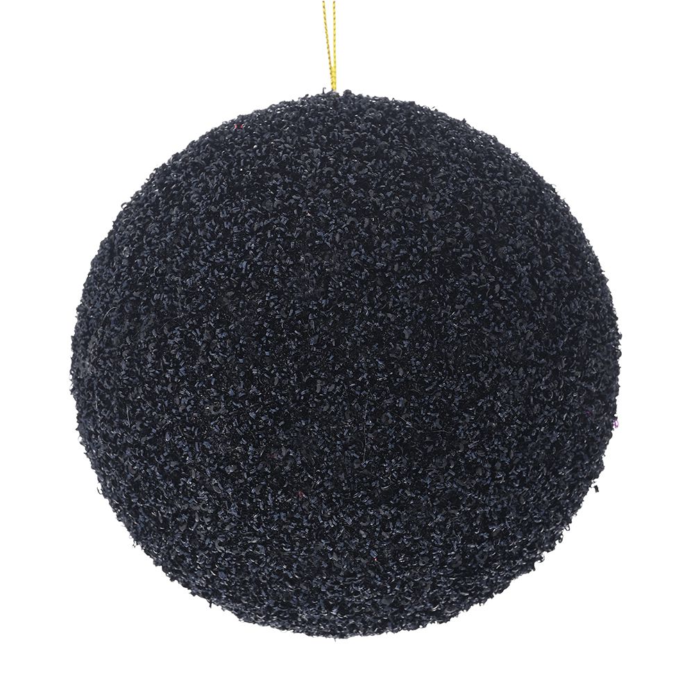 Iliadis Μπάλα Polyfoam Μαύρη Glitter 10εκ. iliadis 83515 (Σετ 12 Τεμάχια) (Χρώμα: Μαύρο, Υλικό: Polyfoam) - Iliadis - il_83515