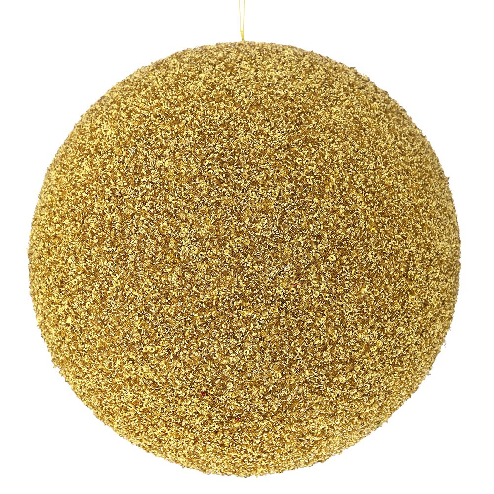 Iliadis - ΣΗΜΑΝΤΙΚΟ: Σε περίπτωση διαφοράς τιμής από το κατάστημα ισχύει παντα και μόνο η τιμή του καταστήματος Χριστουγεννιάτικη Μπάλα Polyfoam Glitter Χρυσή 25εκ. il
