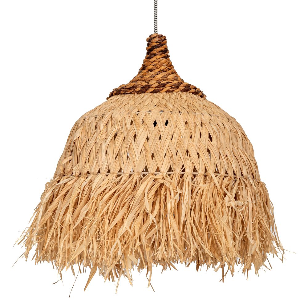 Iliadis Φωτιστικό Οροφής Ψάθινο Natural 35x35x40εκ. iliadis 87875 (Υλικό: Ψάθινο, Χρώμα: Natural) - Iliadis - il_87875