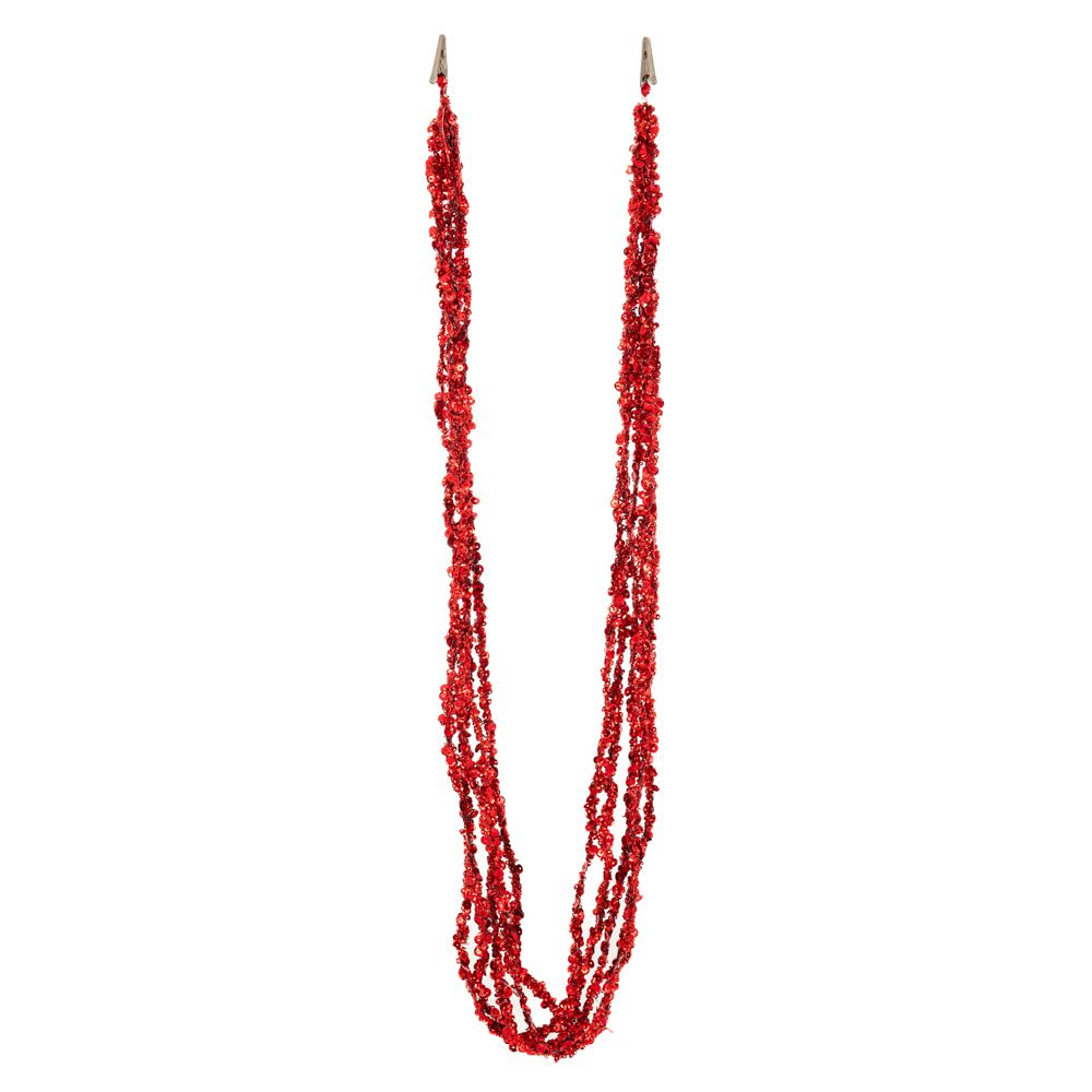 Χριστουγεννιάτικη Γιρλάντα Κόκκινη 130εκ. iliadis 87924