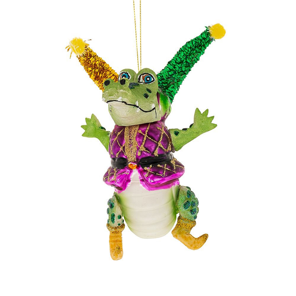 Iliadis - ΣΗΜΑΝΤΙΚΟ: Σε περίπτωση διαφοράς τιμής από το κατάστημα ισχύει παντα και μόνο η τιμή του καταστήματος Χριστουγεννιάτικος Κροκόδειλος Κρεμαστός Γυάλινος Πράσι