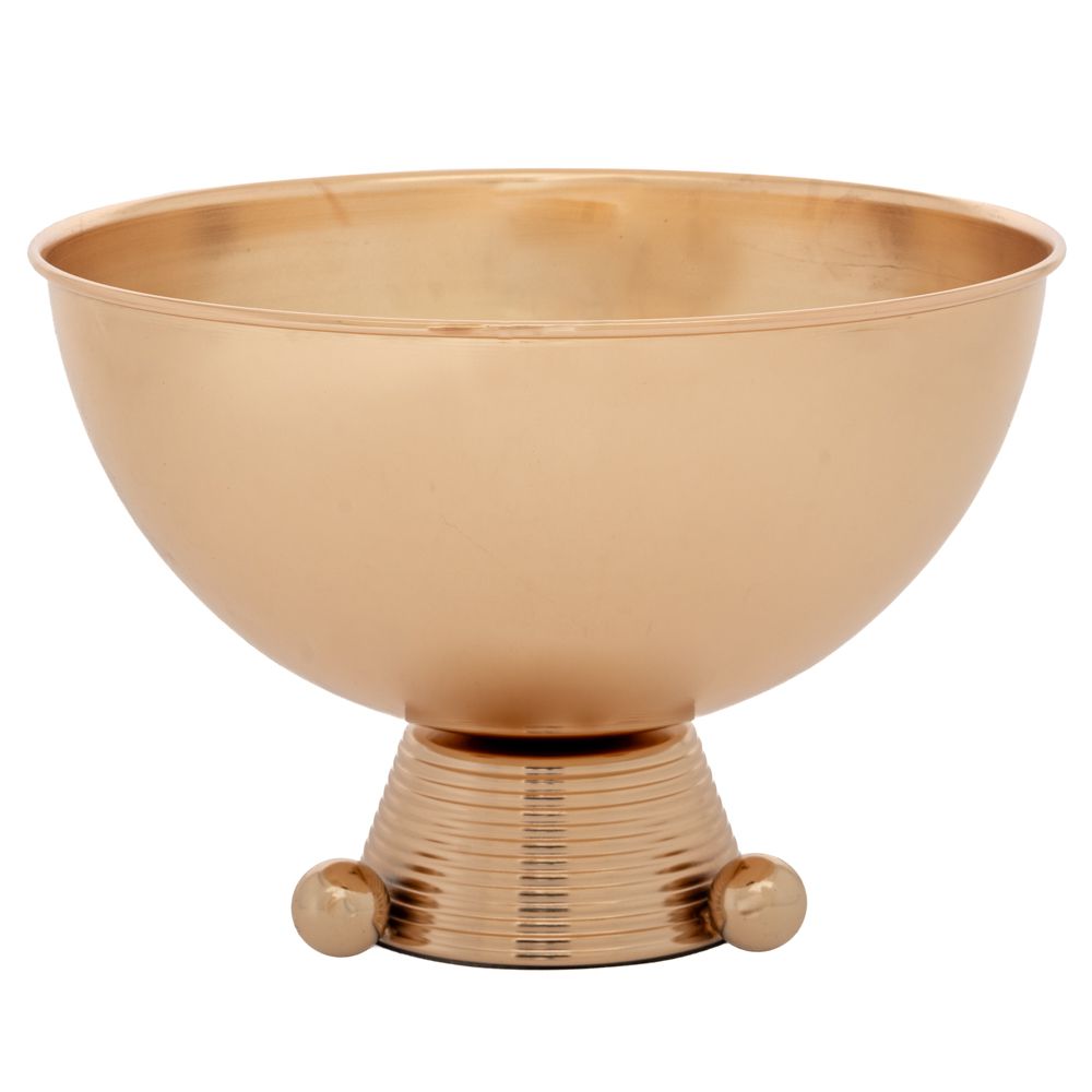 Διακοσμητικά Επιτραπέζια 24home - ΣΗΜΑΝΤΙΚΟ: Σε περίπτωση διαφοράς τιμής από το κατάστημα ισχύει παντα και μόνο η τιμή του καταστήματος Μπωλ Διακοσμητικό Μεταλλικό Χρυσό Φ31x21εκ. iliadis 883