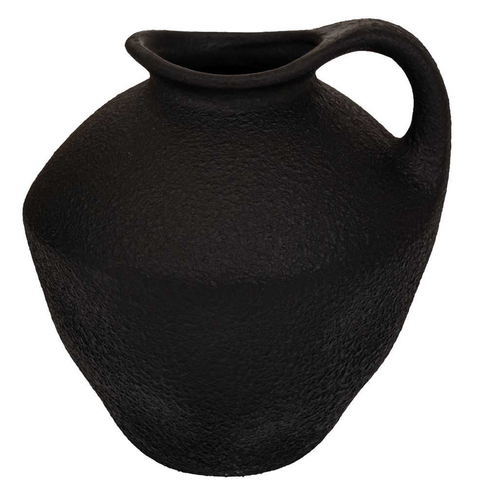 Iliadis Διακοσμητικό Βάζο-Κανάτα Κεραμικό Μαύρο 21x19εκ. iliadis 88305 (Υλικό: Κεραμικό, Χρώμα: Μαύρο) - Iliadis - il_88305