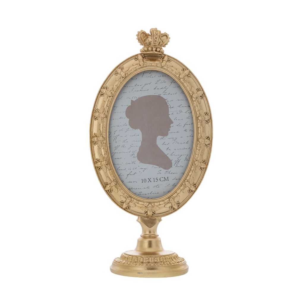 Κορνίζα Polyresin Χρυσή Με Πόδι 14x27εκ. iliadis 89022 