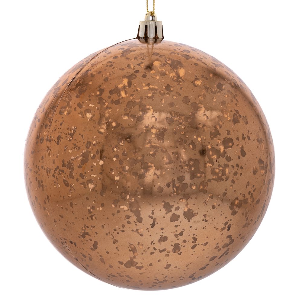 Χριστουγεννιάτικη Μπάλα Πλαστική Αντικέ Χρυσή 12εκ. ili