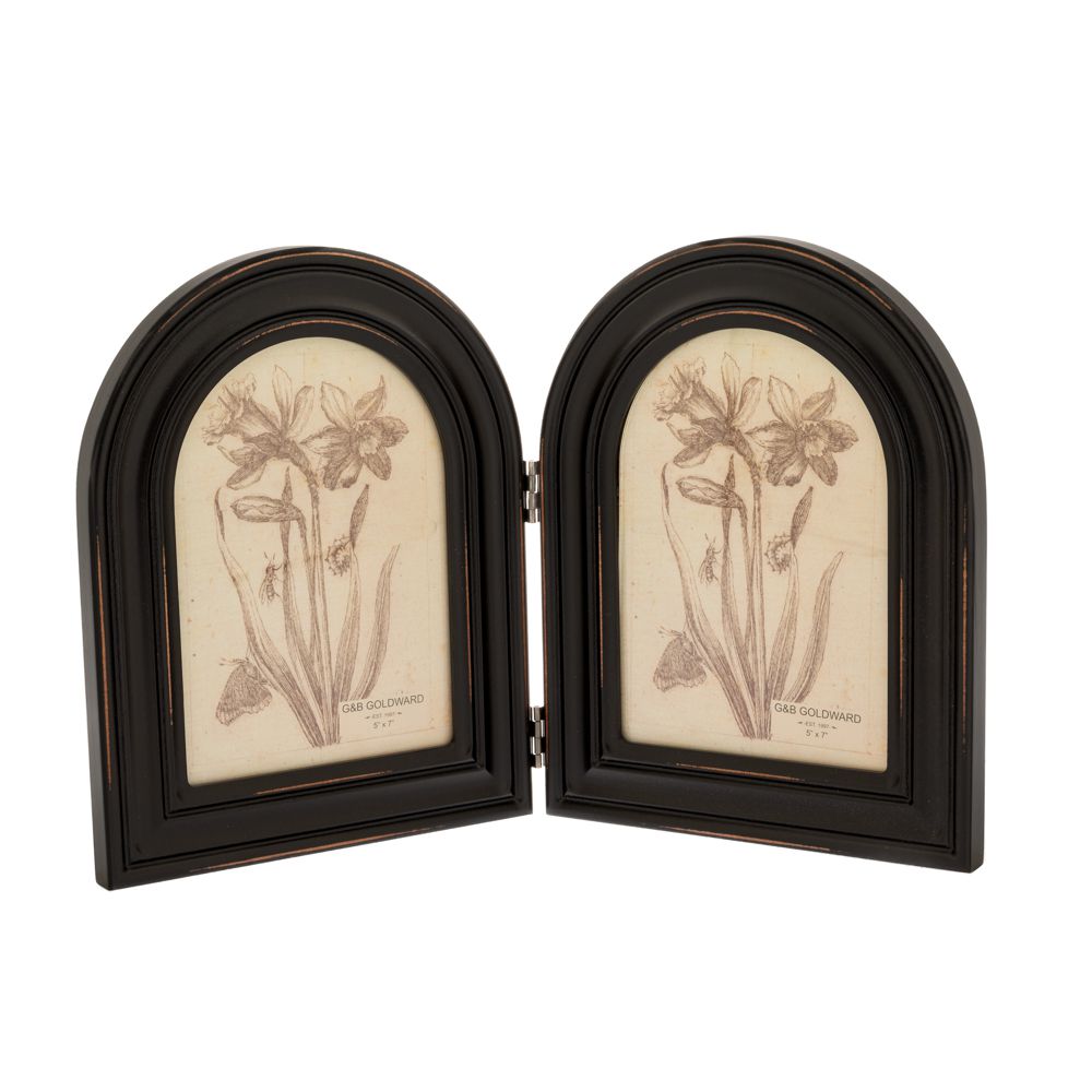 Διακοσμητικά Επιτραπέζια 24home - ΣΗΜΑΝΤΙΚΟ: Σε περίπτωση διαφοράς τιμής από το κατάστημα ισχύει παντα και μόνο η τιμή του καταστήματος Κορνίζα Διπλή Mdf Μαύρη 13x18εκ. iliadis 86618 (Υλικό: