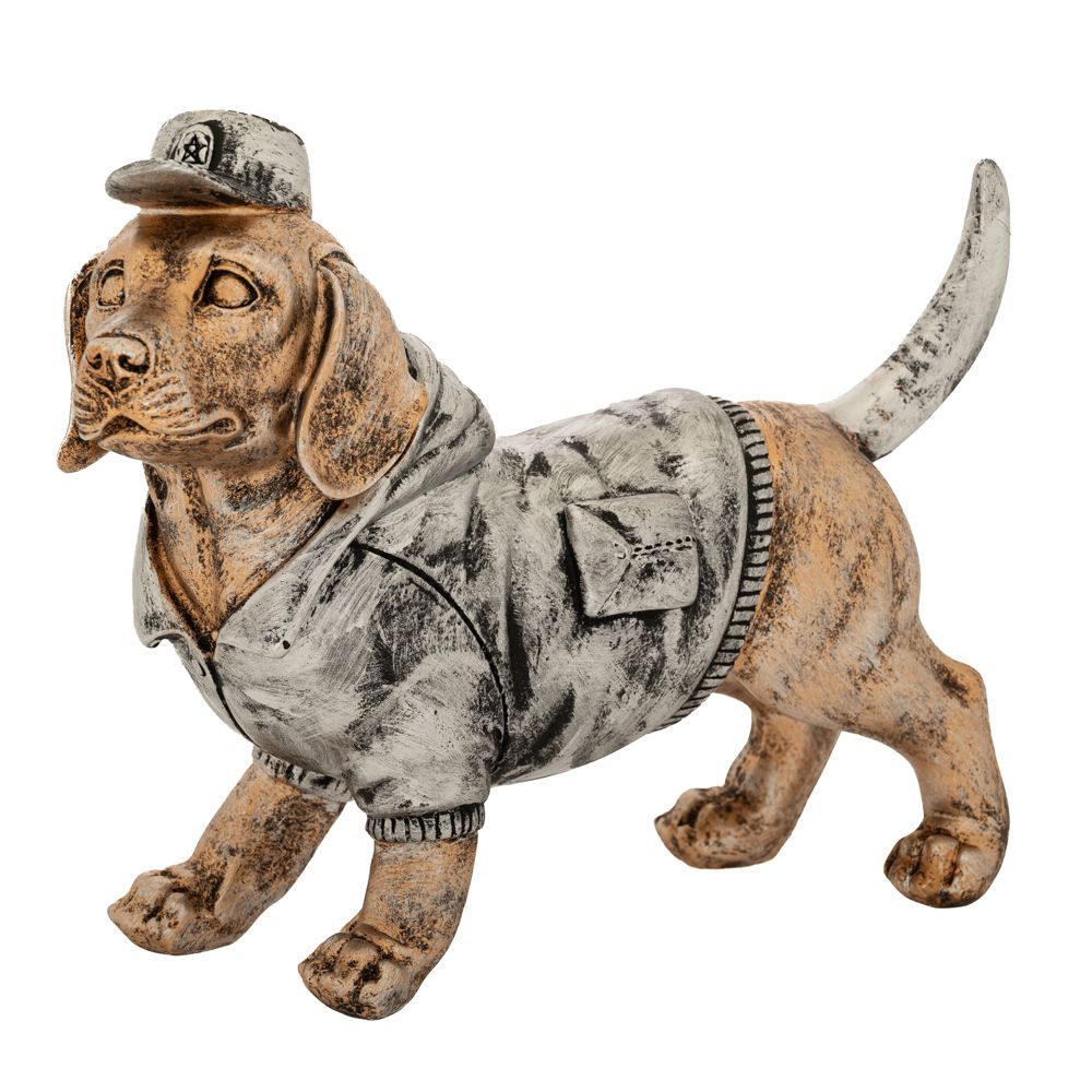 Διακοσμητικά Επιτραπέζια 24home - ΣΗΜΑΝΤΙΚΟ: Σε περίπτωση διαφοράς τιμής από το κατάστημα ισχύει παντα και μόνο η τιμή του καταστήματος Διακοσμητικός Σκύλος Polyresin 25x9x19εκ. iliadis 88344