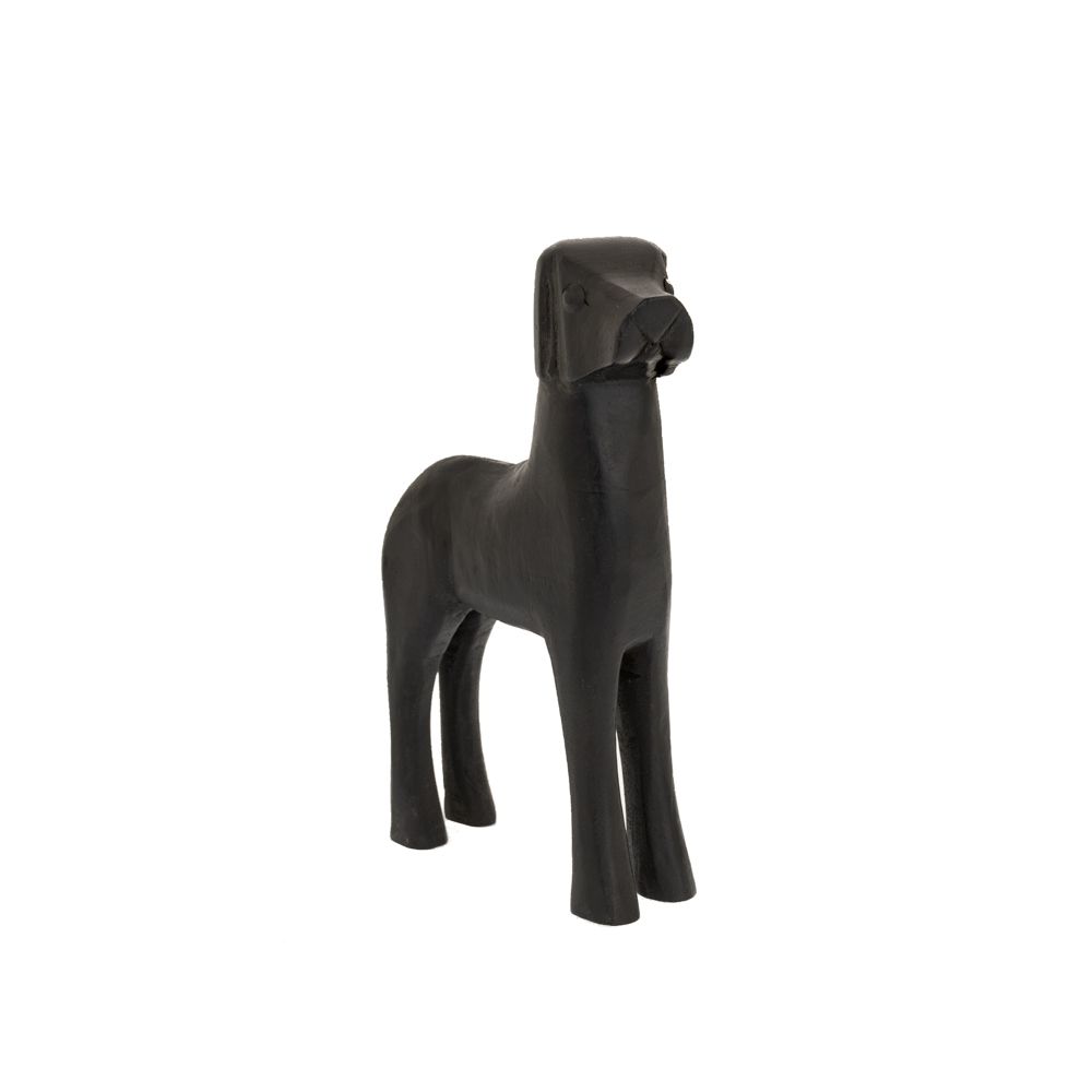 Διακοσμητικά Επιτραπέζια 24home - ΣΗΜΑΝΤΙΚΟ: Σε περίπτωση διαφοράς τιμής από το κατάστημα ισχύει παντα και μόνο η τιμή του καταστήματος Διακοσμητική Φιγούρα Σκύλου Ξύλινη Μαύρη 19x5x26εκ. ili