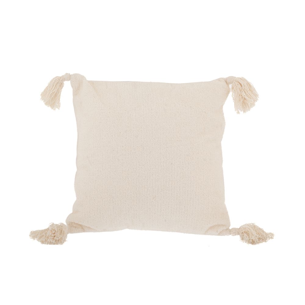 Διακοσμητικά Επιτραπέζια 24home - ΣΗΜΑΝΤΙΚΟ: Σε περίπτωση διαφοράς τιμής από το κατάστημα ισχύει παντα και μόνο η τιμή του καταστήματος Διακοσμητικό Μαξιλάρι Υφασμάτινο Λευκό 40x40εκ. iliadis