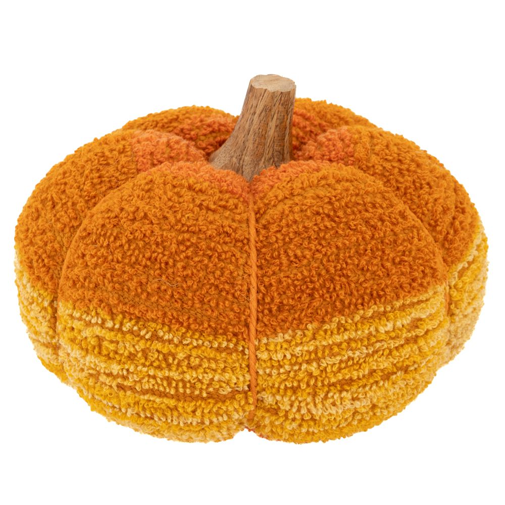 Διακοσμητικά Επιτραπέζια 24home - ΣΗΜΑΝΤΙΚΟ: Σε περίπτωση διαφοράς τιμής από το κατάστημα ισχύει παντα και μόνο η τιμή του καταστήματος Διακοσμητική Κολοκύθα Υφασμάτινη Κίτρινη-Πορτοκαλί 20x2