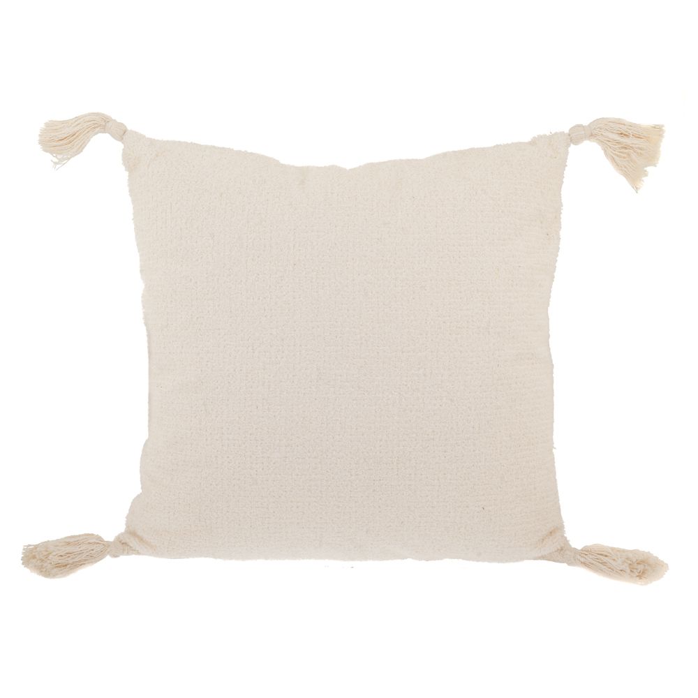 Iliadis Διακοσμητικό Μαξιλάρι Υφασμάτινο Λευκό-Εκρού 50x50εκ. iliadis 88895 (Χρώμα: Λευκό) - Iliadis - il_88895