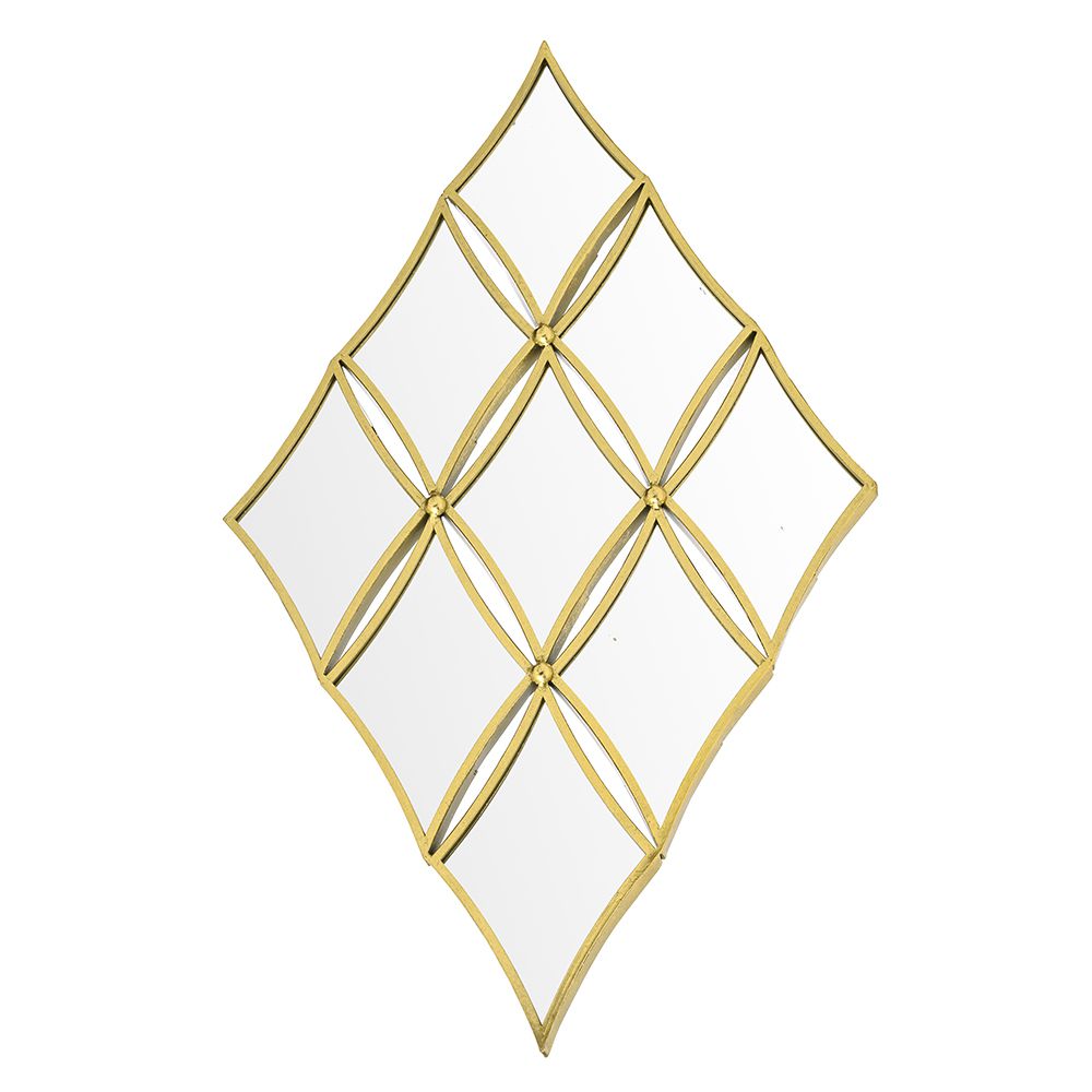 Καθρέπτης Τοίχου Μεταλλικός Χρυσός 58x95εκ. iliadis 812