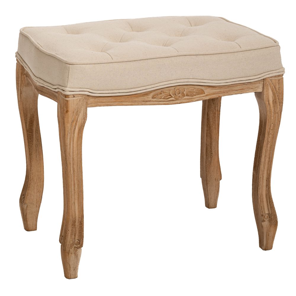 Iliadis Σκαμπώ Ξύλινο Μπεζ 50x36x47εκ. iliadis 89088 (Υλικό: Ξύλο, Χρώμα: Μπεζ) - Iliadis - il_89088