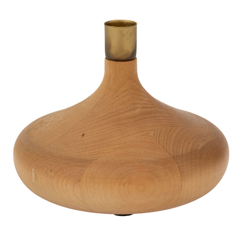 Διακοσμητικά Επιτραπέζια 24home - ΣΗΜΑΝΤΙΚΟ: Σε περίπτωση διαφοράς τιμής από το κατάστημα ισχύει παντα και μόνο η τιμή του καταστήματος Κηροπήγιο Ξύλινο-Μεταλλικό Natural 15x13εκ. iliadis 889