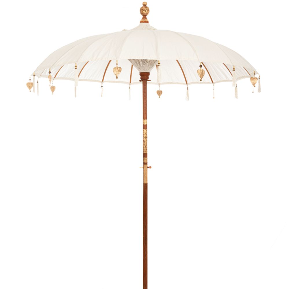 Iliadis Ομπρέλα Μακραμέ Λευκή Φ185x260εκ. Bali iliadis 84848 (Χρώμα: Λευκό) - Iliadis - il_84848