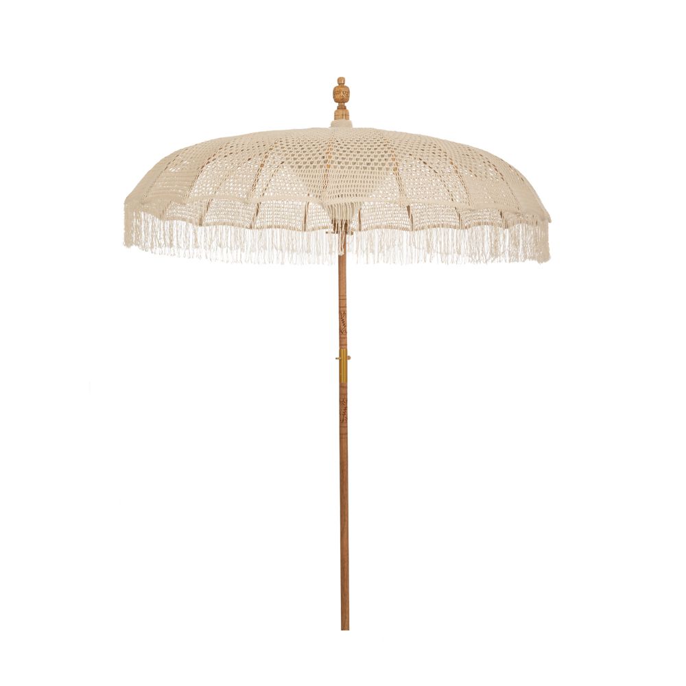 Iliadis Ομπρέλα Μακραμέ Λευκή 170x260εκ. Bali iliadis 84847 (Χρώμα: Λευκό) - Iliadis - il_84847