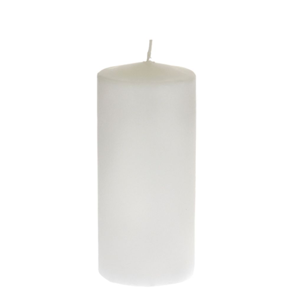 Κερί Κύλινδρος 8x18εκ. Λευκό iliadis 16512 (Χρώμα: Λευκ
