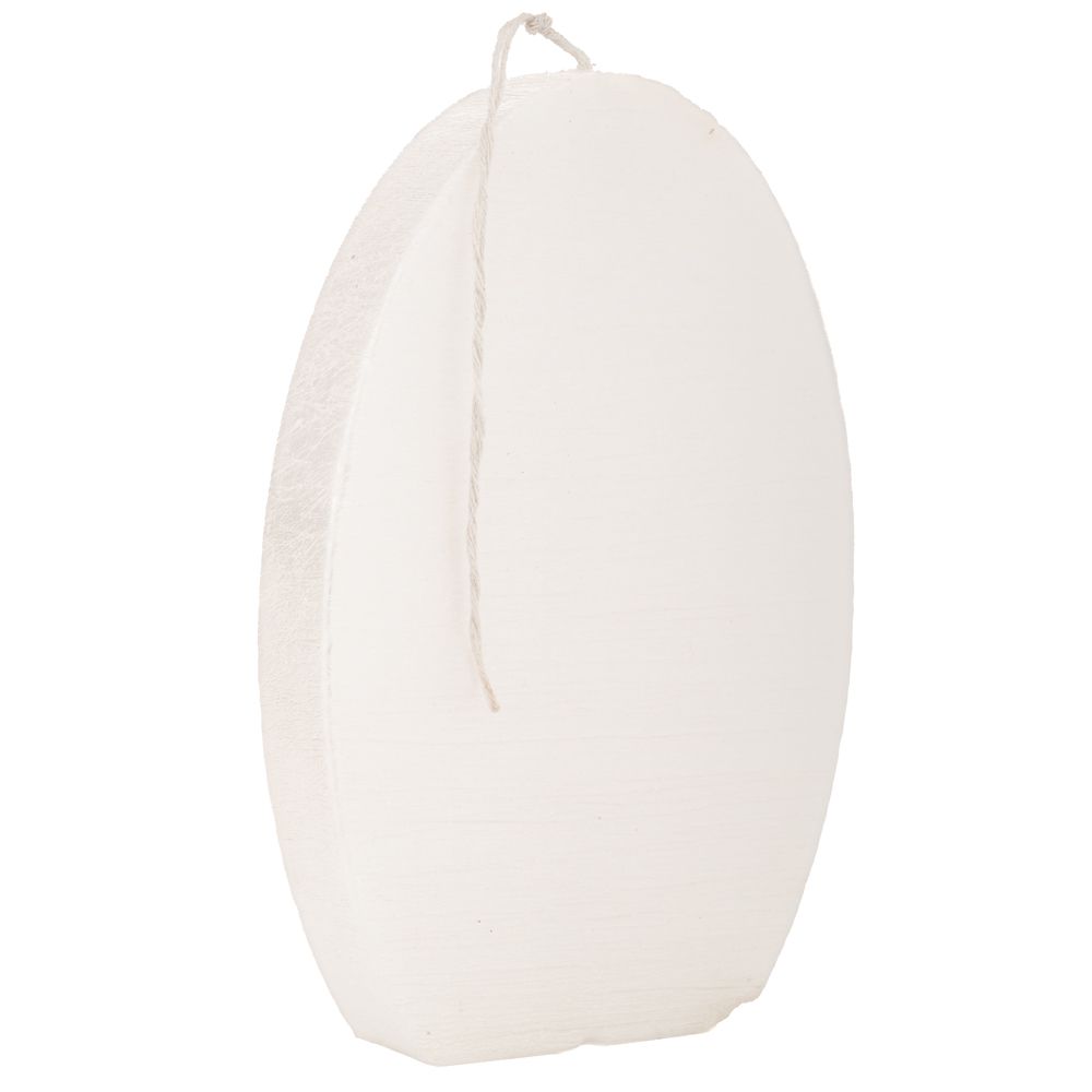 Κερί Αυγό 12x18εκ. Ρουστίκ Λευκό Περλέ iliadis 91188 (Χ