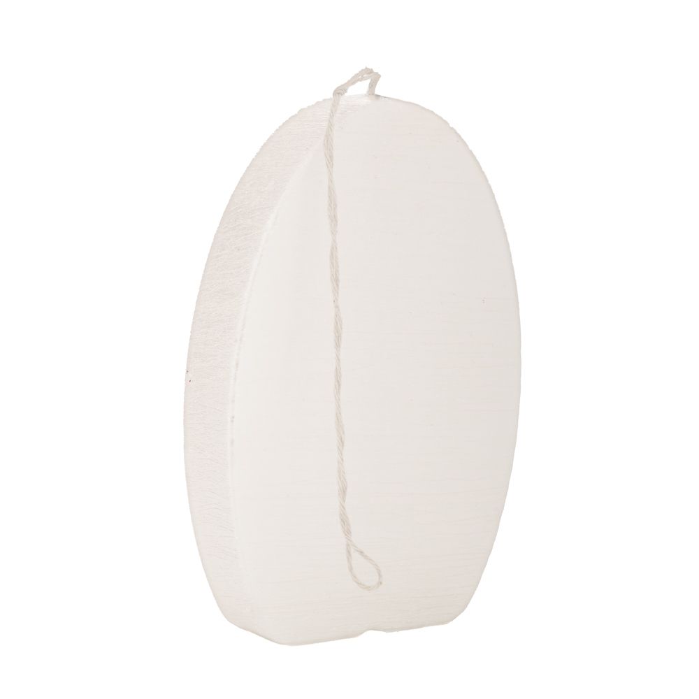 Κερί Αυγό 10x15εκ. Ρουστίκ Λευκό Περλέ iliadis 91179 (Χ