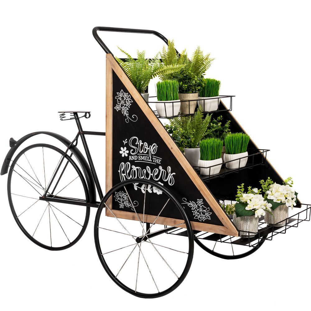 Iliadis Διακοσμητικό Ποδήλατο Με Σταντ Για Λουλούδια Μεταλλικό Μαύρο 165x68x168εκ. iliadis 85058 (Υλικό: Μεταλλικό, Χρώμα: Μαύρο) - Iliadis - il_85058