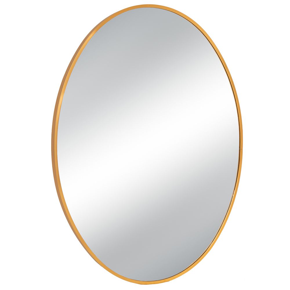 Iliadis - ΣΗΜΑΝΤΙΚΟ: Σε περίπτωση διαφοράς τιμής από το κατάστημα ισχύει παντα και μόνο η τιμή του καταστήματος Καθρέπτης Τοίχου Οβάλ Μεταλλικός Χρυσός 60x3x80εκ. ilia