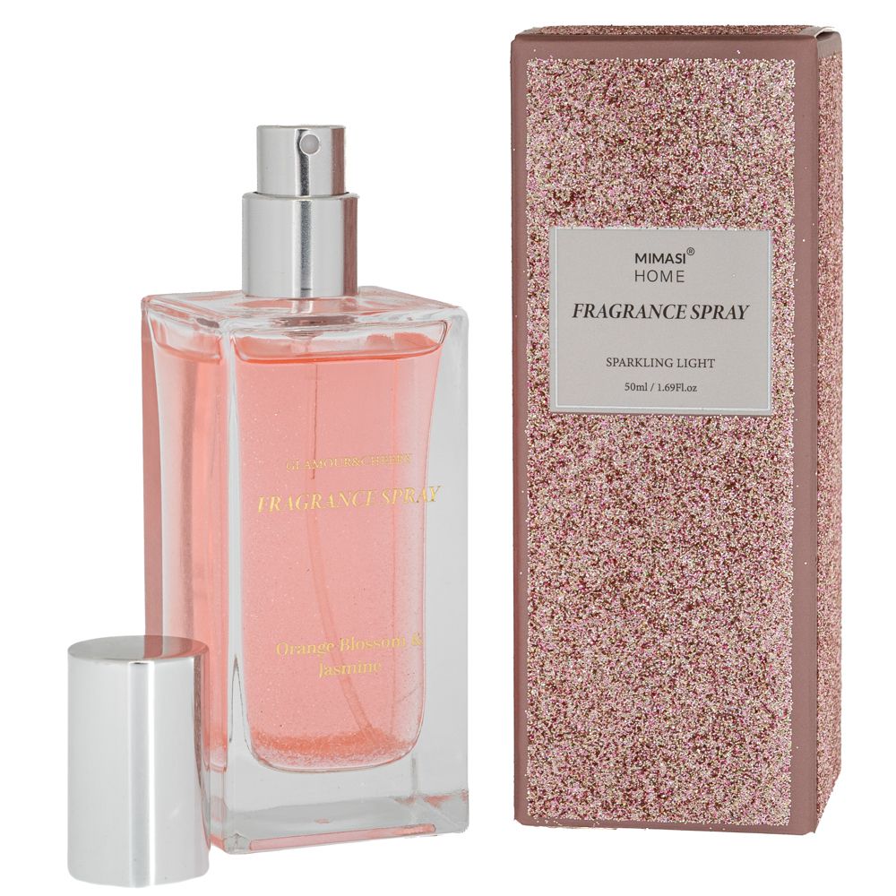 Iliadis Αρωματικό Spray Χώρου Orange Blossom & Jasmine 50ml Με Glitter Ροζ iliadis 90035 (Χρώμα: Ροζ) - Iliadis - il_90035