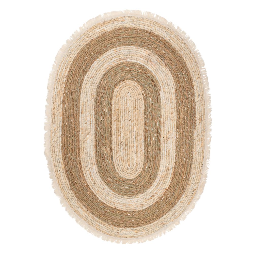 Iliadis - ΣΗΜΑΝΤΙΚΟ: Σε περίπτωση διαφοράς τιμής από το κατάστημα ισχύει παντα και μόνο η τιμή του καταστήματος Χαλί Jute-Βαμβακερό Boho Οβάλ 70x100εκ. Καφέ-Natural il