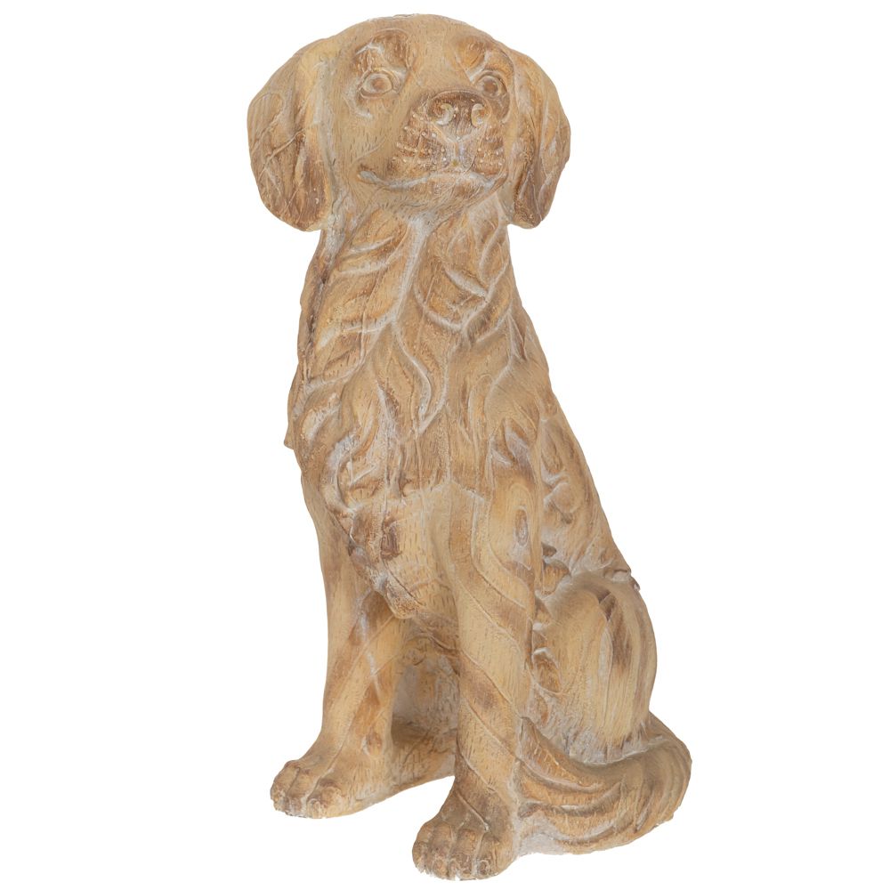 Διακοσμητικά Επιτραπέζια 24home - ΣΗΜΑΝΤΙΚΟ: Σε περίπτωση διαφοράς τιμής από το κατάστημα ισχύει παντα και μόνο η τιμή του καταστήματος Διακοσμητικός Σκύλος Polyresin Μπεζ-Εκρού 30x42x70εκ. i