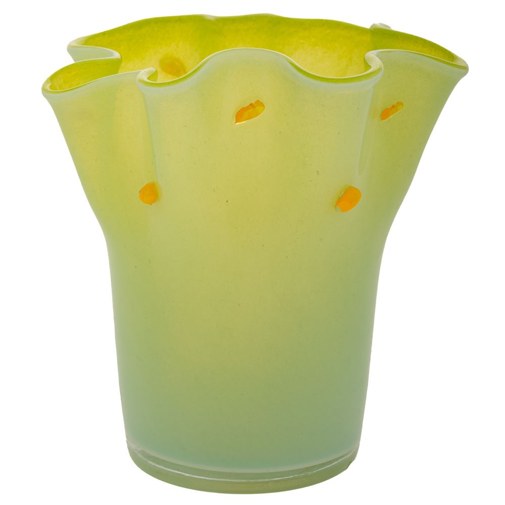 Διακοσμητικά Επιτραπέζια 24home - ΣΗΜΑΝΤΙΚΟ: Σε περίπτωση διαφοράς τιμής από το κατάστημα ισχύει παντα και μόνο η τιμή του καταστήματος Βάζο Χειροποίητο Γυάλινο Πράσινο 20x20εκ. iliadis 90113