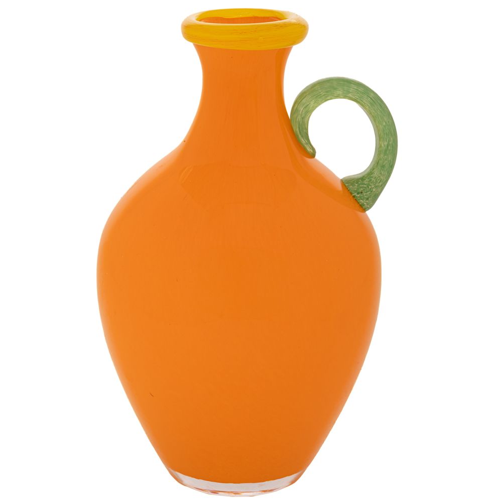 Διακοσμητικά Επιτραπέζια 24home - ΣΗΜΑΝΤΙΚΟ: Σε περίπτωση διαφοράς τιμής από το κατάστημα ισχύει παντα και μόνο η τιμή του καταστήματος Βάζο Χειροποίητο Γυάλινο Πορτοκαλί 18x7x27εκ. iliadis 9
